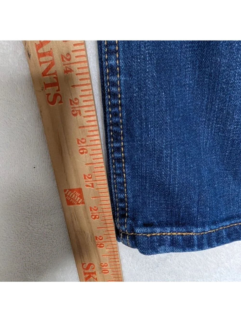Levis 527 Bootcut Mens Blue Denim Medium Wash Cotton Jeans 34x30 - Picture 7 of 12